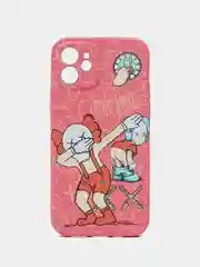 Кораллово-розовый чехол-накладка LUXO для Apple IPhone 12 с флуоресцентным рисунком