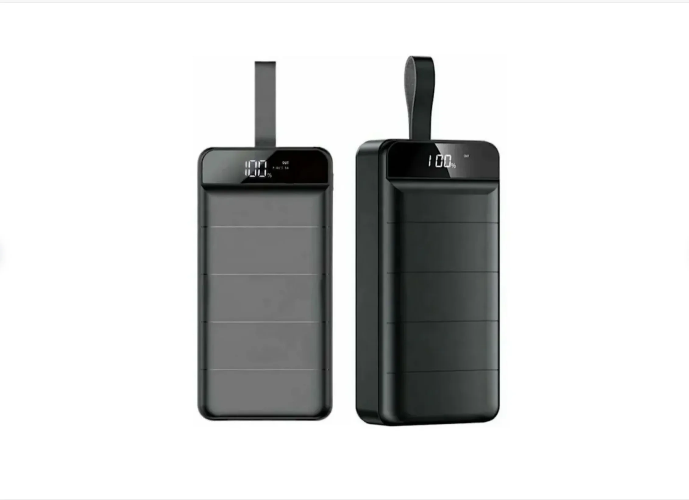 Белый power Bank с поддержкой QC3.0, 22,5 Вт, 100.000/ 90.000/ 80000 / 60000 / 50000 / 30000 мАч