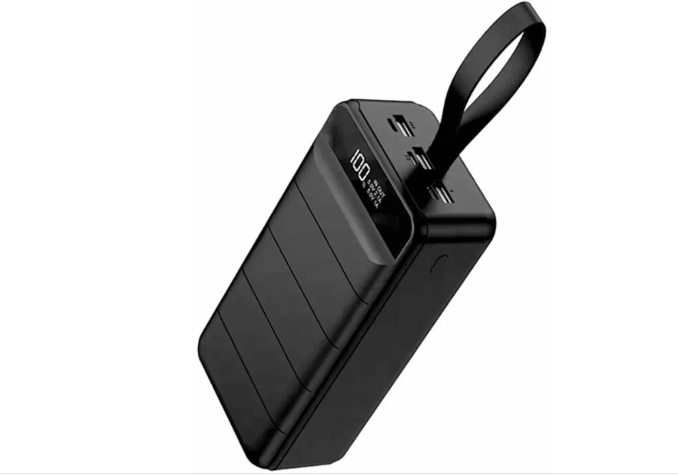 Белый power Bank с поддержкой QC3.0, 22,5 Вт, 100.000/ 90.000/ 80000 / 60000 / 50000 / 30000 мАч