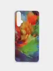 Разноцветный силиконовый чехол для Honor 20 с рисунком