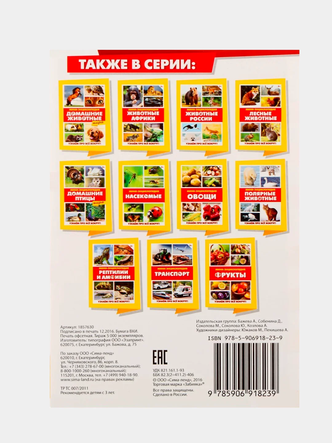 Бирюзовый книга для детей Мини - энциклопедии