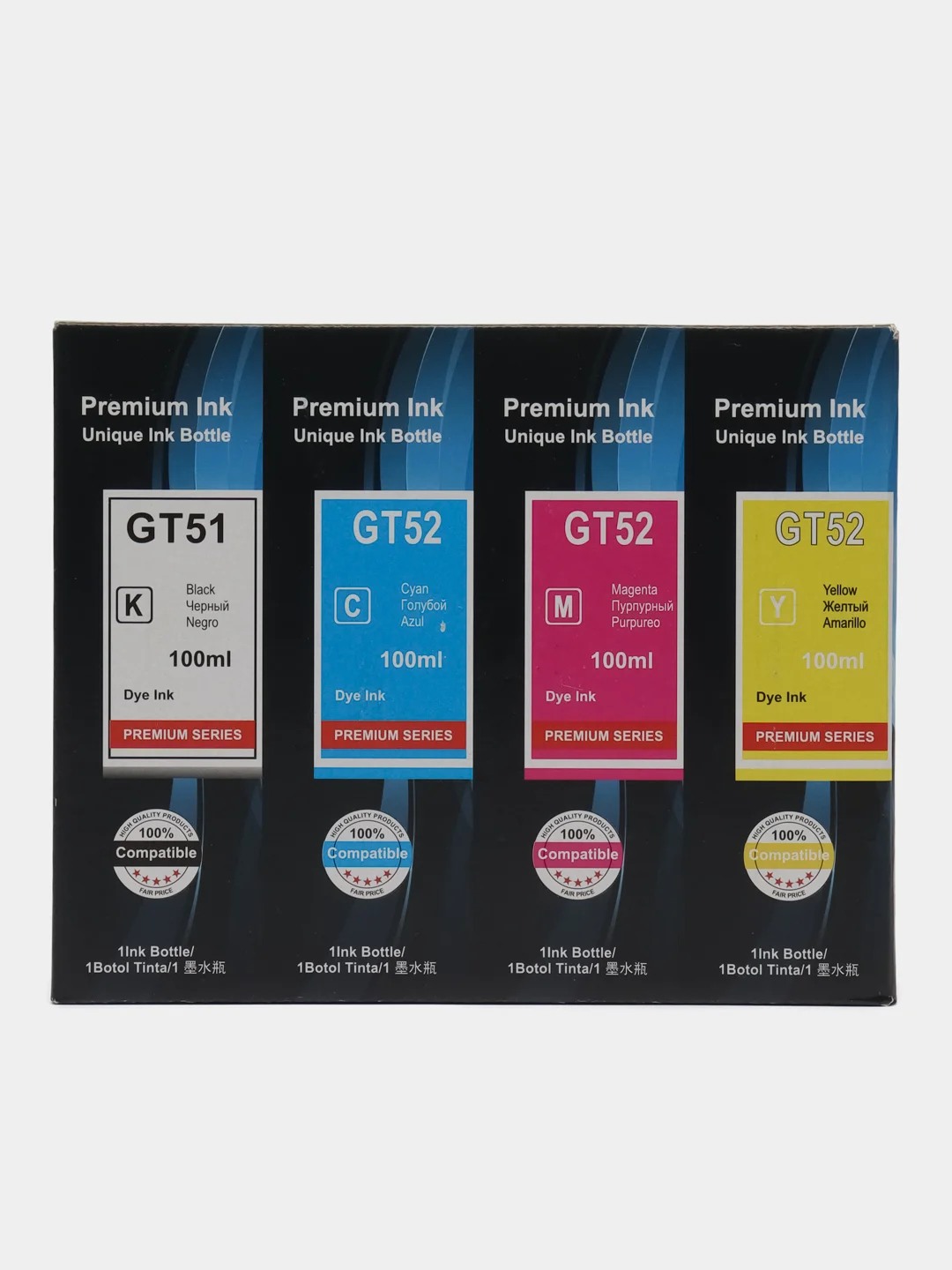 Чернила для HP GT51/GT52 для HP Ink Tank 115, 116, 118, 310, 315, 410, 415, 450, 500, 510