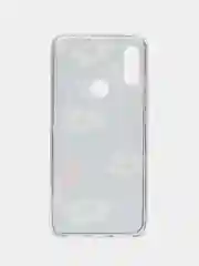 Синий чехол с принтом "Цветы" для Samsung A32 4G /  M32 4G / Poco M3 pro / redmi note 7 / Note 8