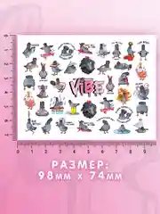 Слайдеры для ногтей VIBE Голуби 061