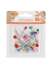 Булавки 20 штук, 5,5 см, никелированные
