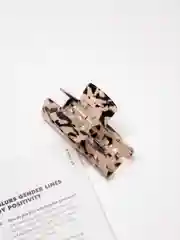 Бежевый заколка-краб для волос, крабик для волос, заколка для волос