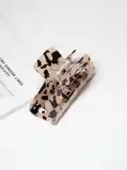 Бежевый заколка-краб для волос, крабик для волос, заколка для волос