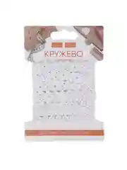 Кружево вязаное, длина 3 м, ширина 12мм, 14мм, 18мм, полиэстер, хлопок, 3 дизайна
