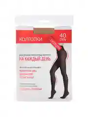 Колготки капроновые женские 40 DEN, размер 1/2, 3/4