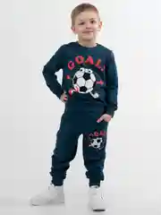 Спортивный трикотажный детский костюм свитшот брюки "Goal Индиго"