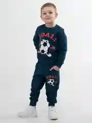Спортивный трикотажный детский костюм свитшот брюки "Goal Индиго"