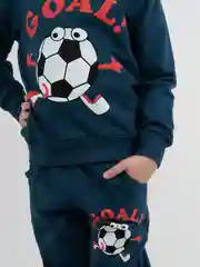 Спортивный трикотажный детский костюм свитшот брюки "Goal Индиго"