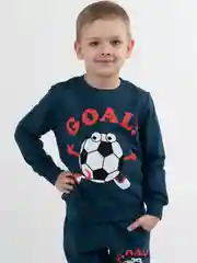 Спортивный трикотажный детский костюм свитшот брюки "Goal Индиго"
