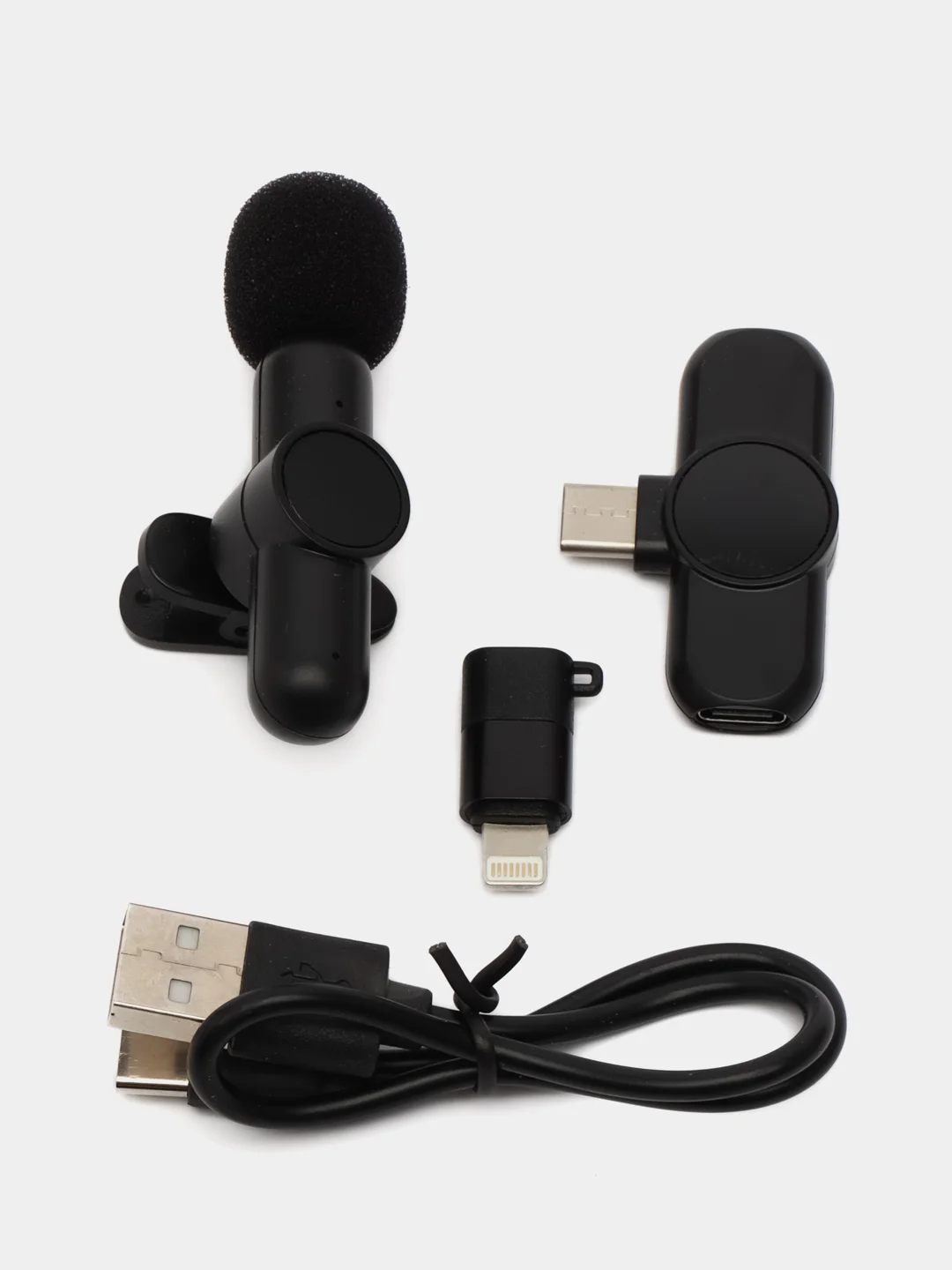 Беспроводной микрофон, петличный, для Type-C, iPhone и Android