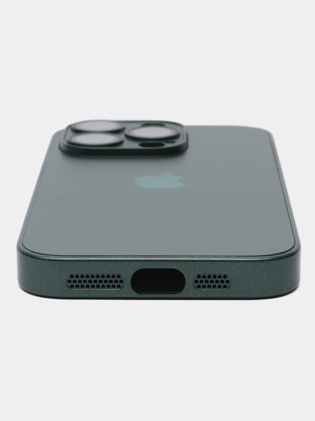 Зеленый чехол на айфон 13, 14, 15 16 Pro Max Plus, стеклянный, MagSafe с защитой камеры для iPhone