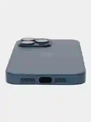 Синий чехол на айфон 13, 14, 15 16 Pro Max Plus, стеклянный, MagSafe с защитой камеры для iPhone