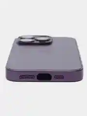 Фиолетовый чехол на айфон 13, 14, 15 16 Pro Max Plus, стеклянный, MagSafe с защитой камеры для iPhone