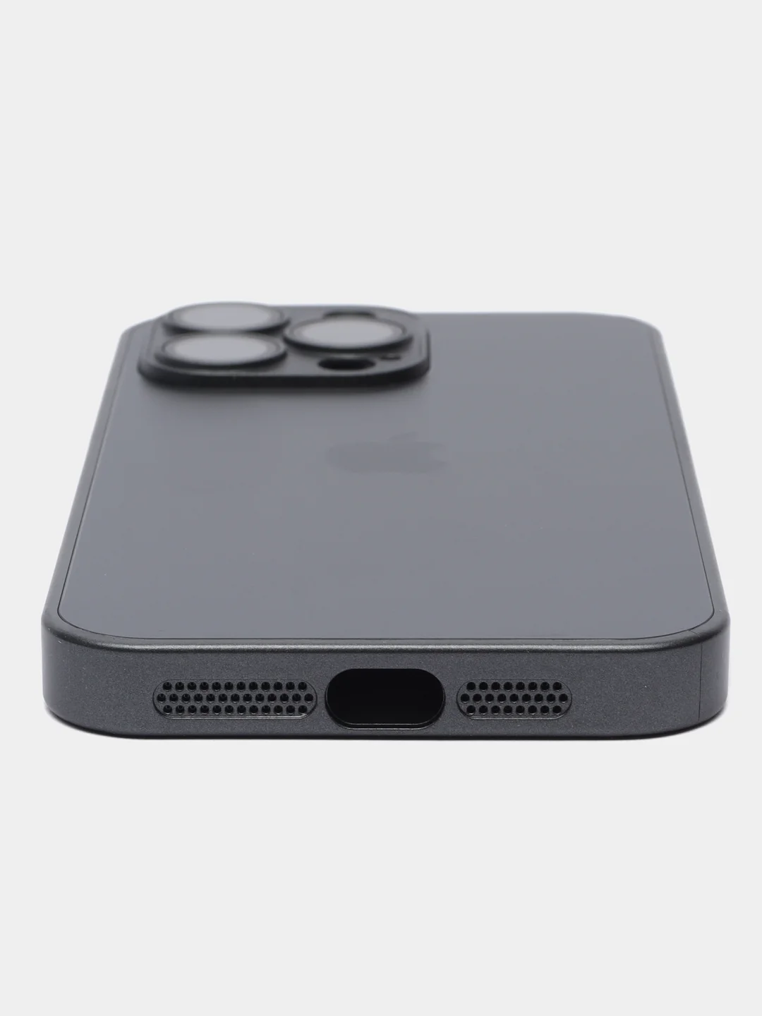 Фиолетовый чехол на айфон 13, 14, 15 16 Pro Max Plus, стеклянный, MagSafe с защитой камеры для iPhone