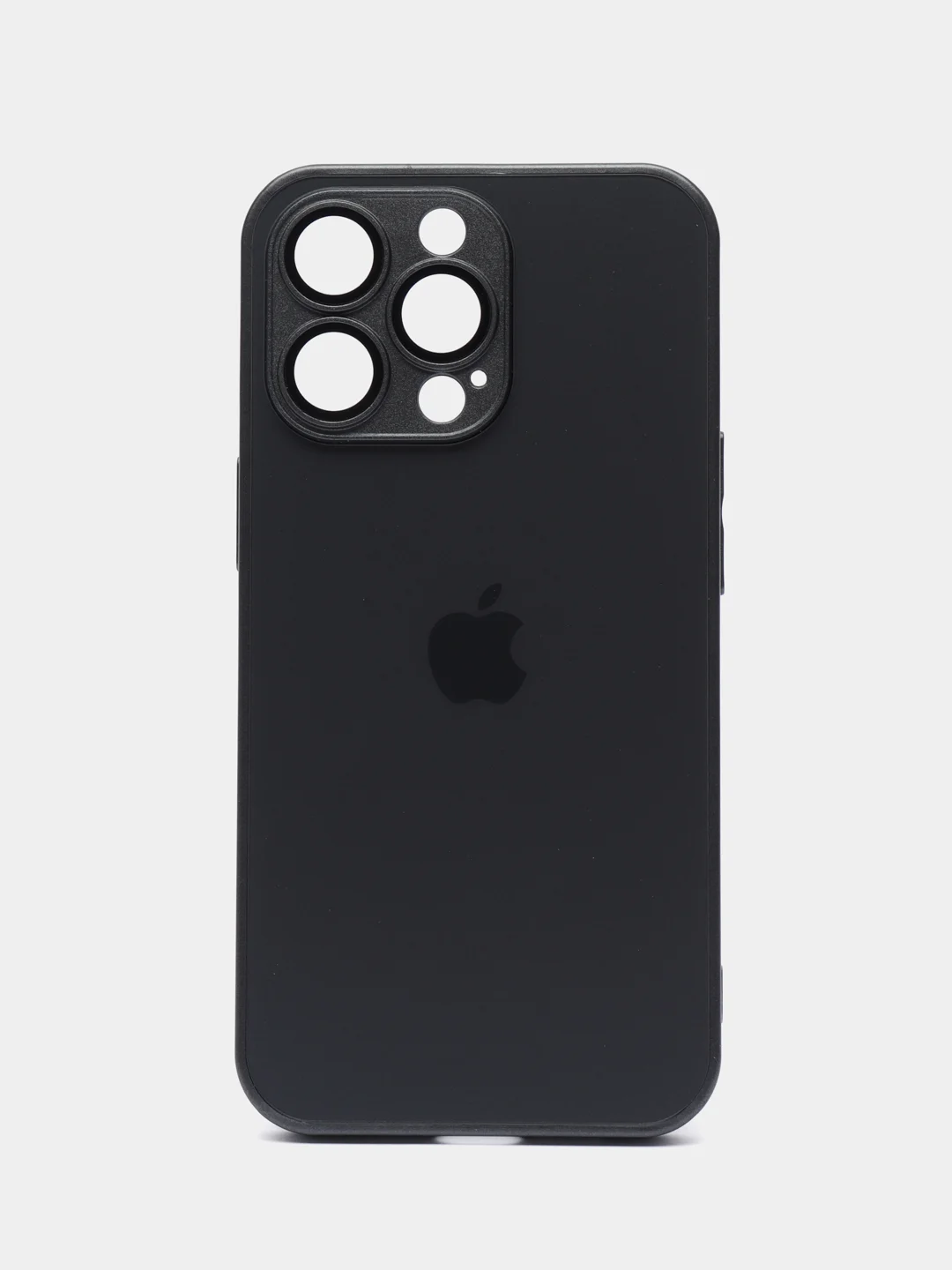 Фиолетовый чехол на айфон 13, 14, 15 16 Pro Max Plus, стеклянный, MagSafe с защитой камеры для iPhone