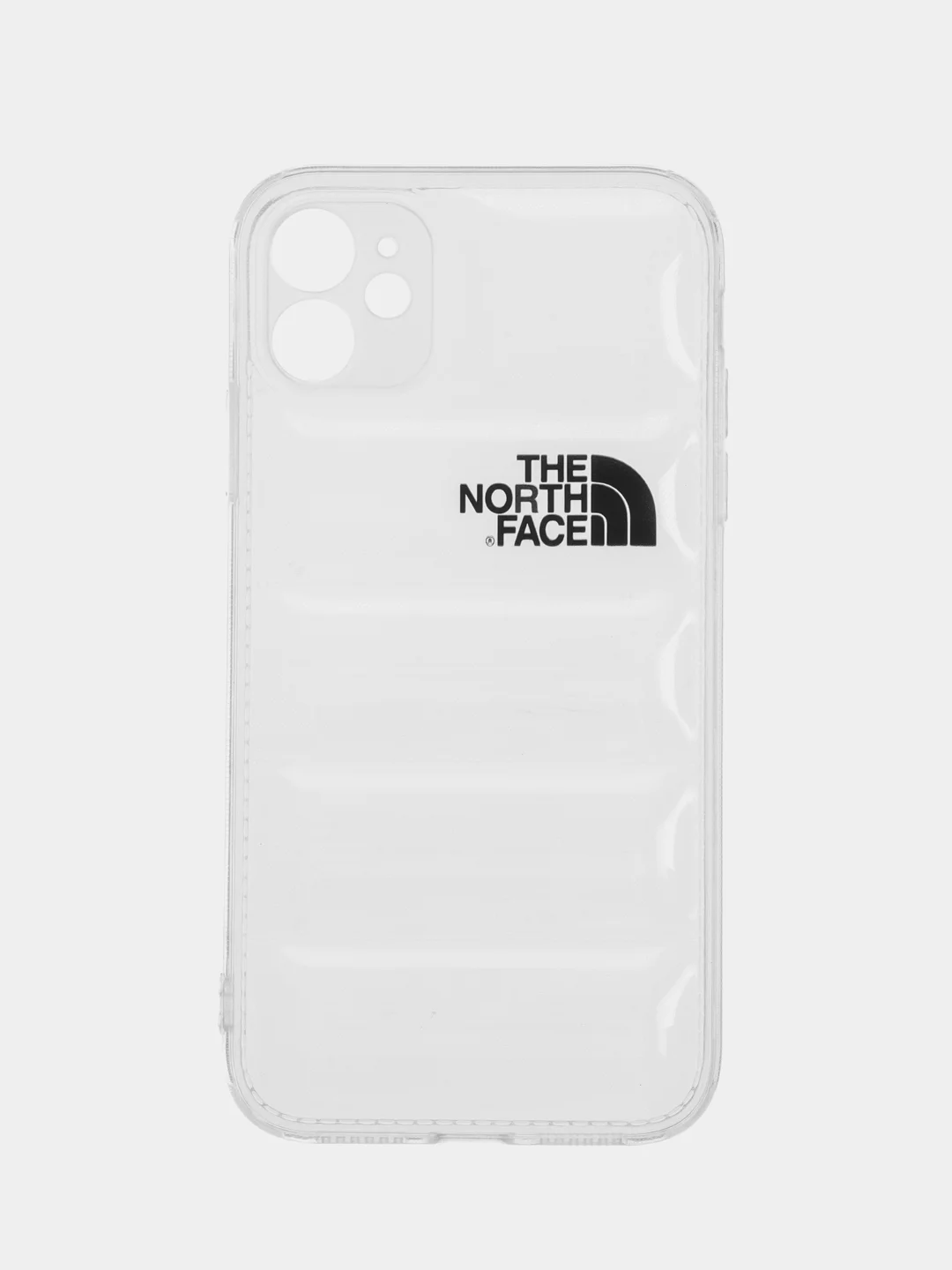 Прозрачный чехол на айфон 11 / бампер для iPhone 11 / силиконовый с принтом North FAce