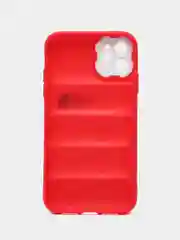 Красный чехол на айфон 11 / бампер для iPhone 11 / силиконовый с принтом North FAce