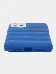 Синий чехол на айфон 11 / бампер для iPhone 11 / силиконовый с принтом North FAce