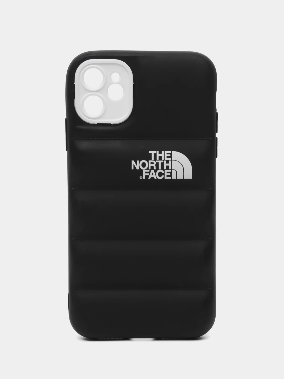 Хаки чехол на айфон 11 / бампер для iPhone 11 / силиконовый с принтом North FAce