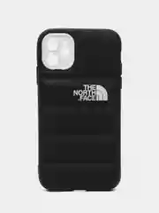 Хаки чехол на айфон 11 / бампер для iPhone 11 / силиконовый с принтом North FAce