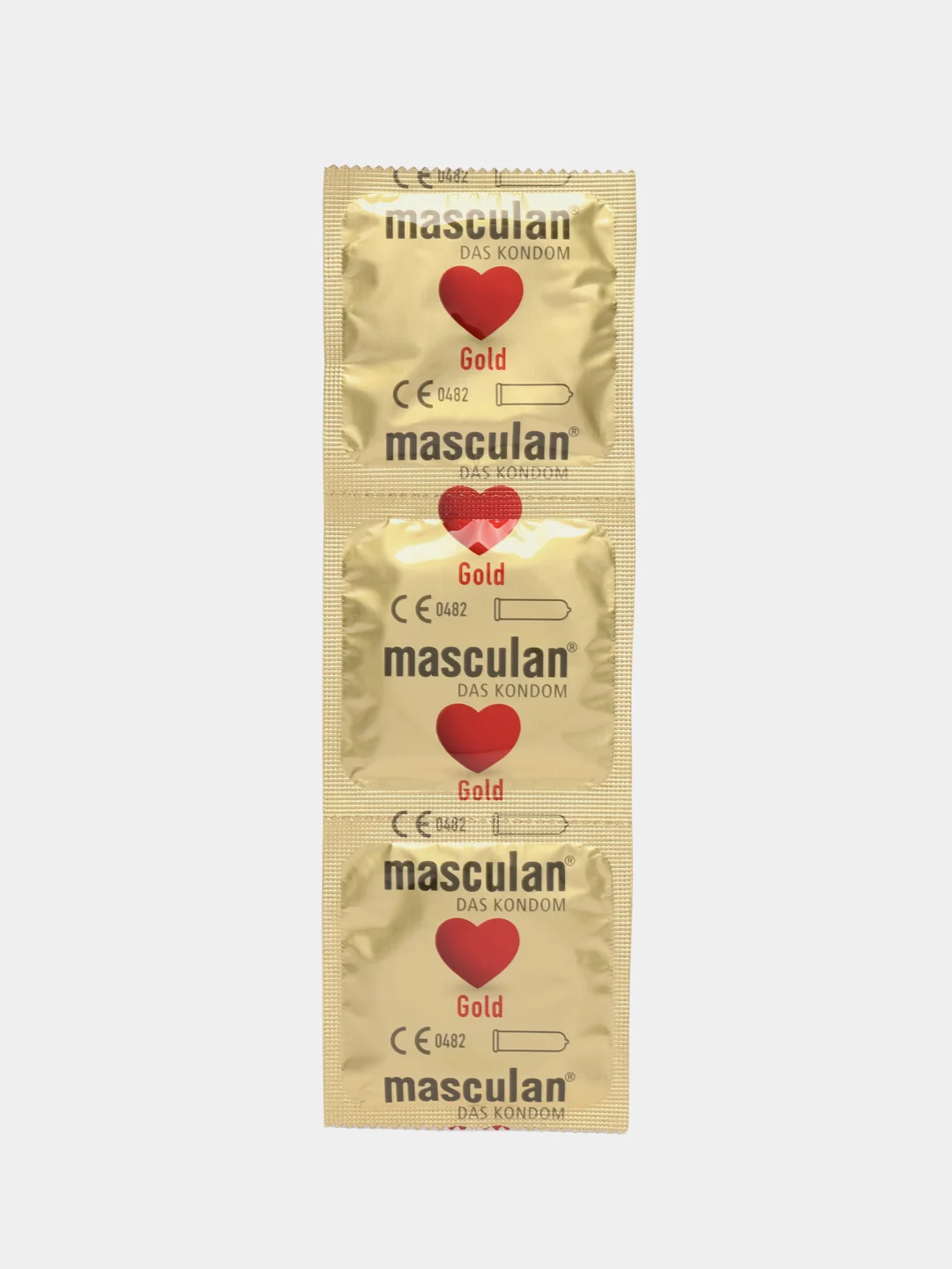Презервативы Masculan Gold №3, 2 упаковки (6 презервативов, золотые  с ароматом ванили)