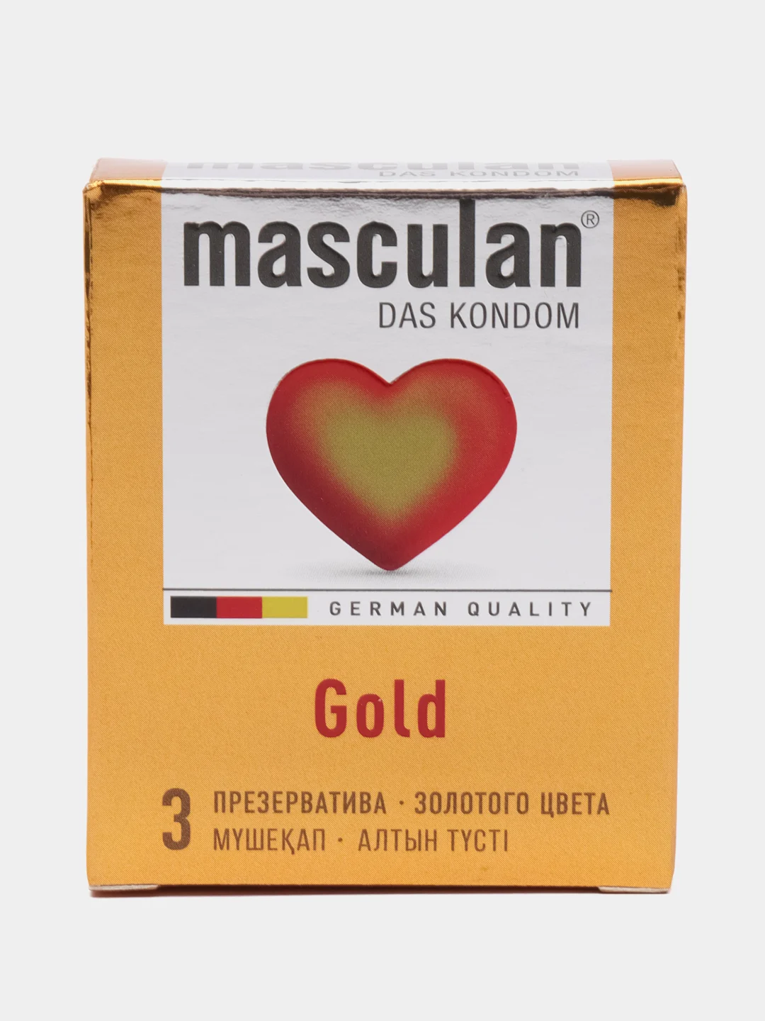 Презервативы Masculan Gold №3, 2 упаковки (6 презервативов, золотые  с ароматом ванили)