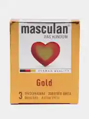 Презервативы Masculan Gold №3, 2 упаковки (6 презервативов, золотые  с ароматом ванили)