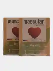 Презервативы Masculan Organic №3, 2 упаковки (6 презервативов экологичные, тонкие, веган)