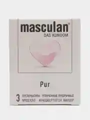Презервативы Masculan PUR №3 + смазка в подарок, ультратонкие, 8 упаковок в наборе, 24 шт
