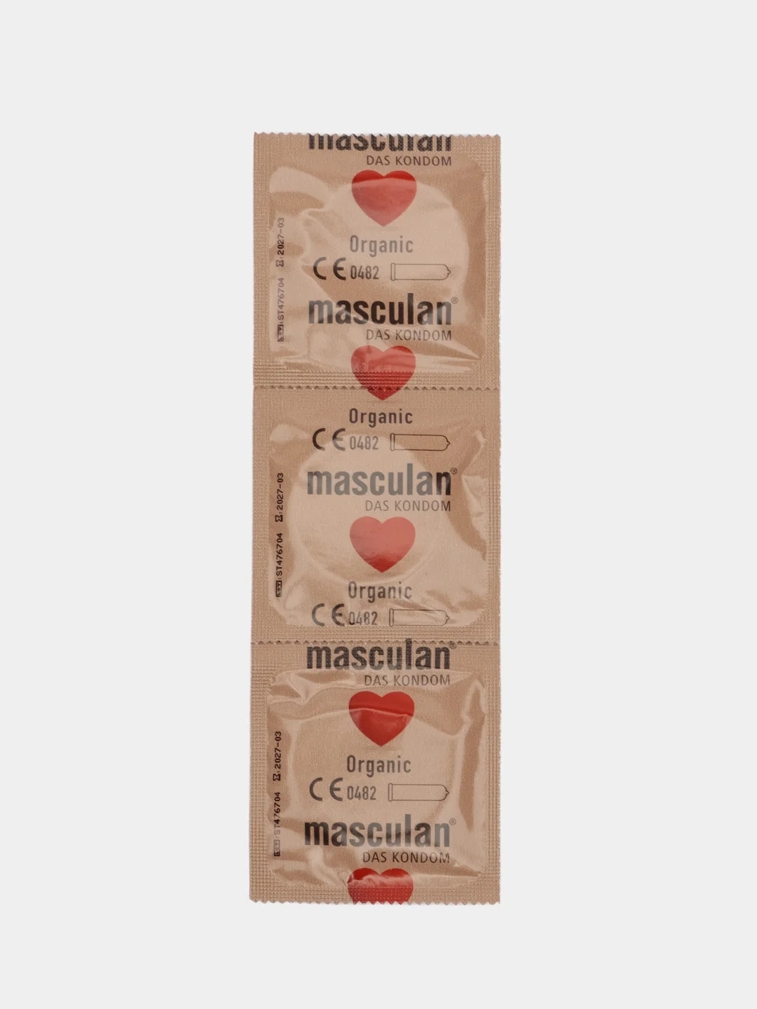 Презервативы Masculan Organic №3, 2 упаковки (6 презервативов экологичные, тонкие, веган)