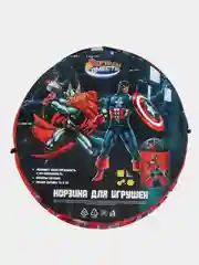 Алый складная корзина для игрушек и белья, с закрывающейся крышкой, 43 х 60 см
