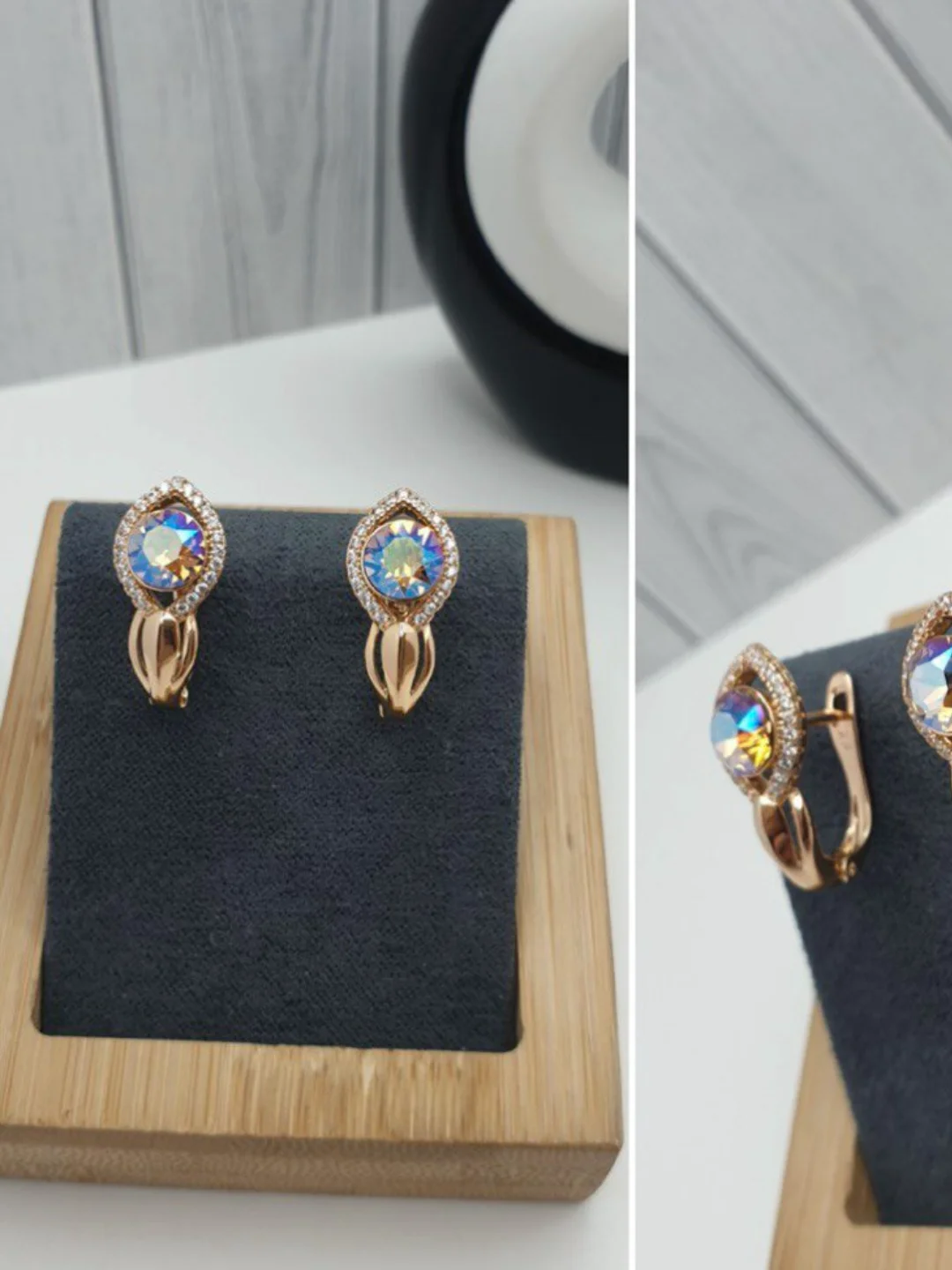 Разноцветный серьги с камнем, бижутерия