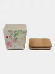 Банка для сыпучих продуктов, 11х10.5 см, с крыш, Вальс цветов, Y4-5467