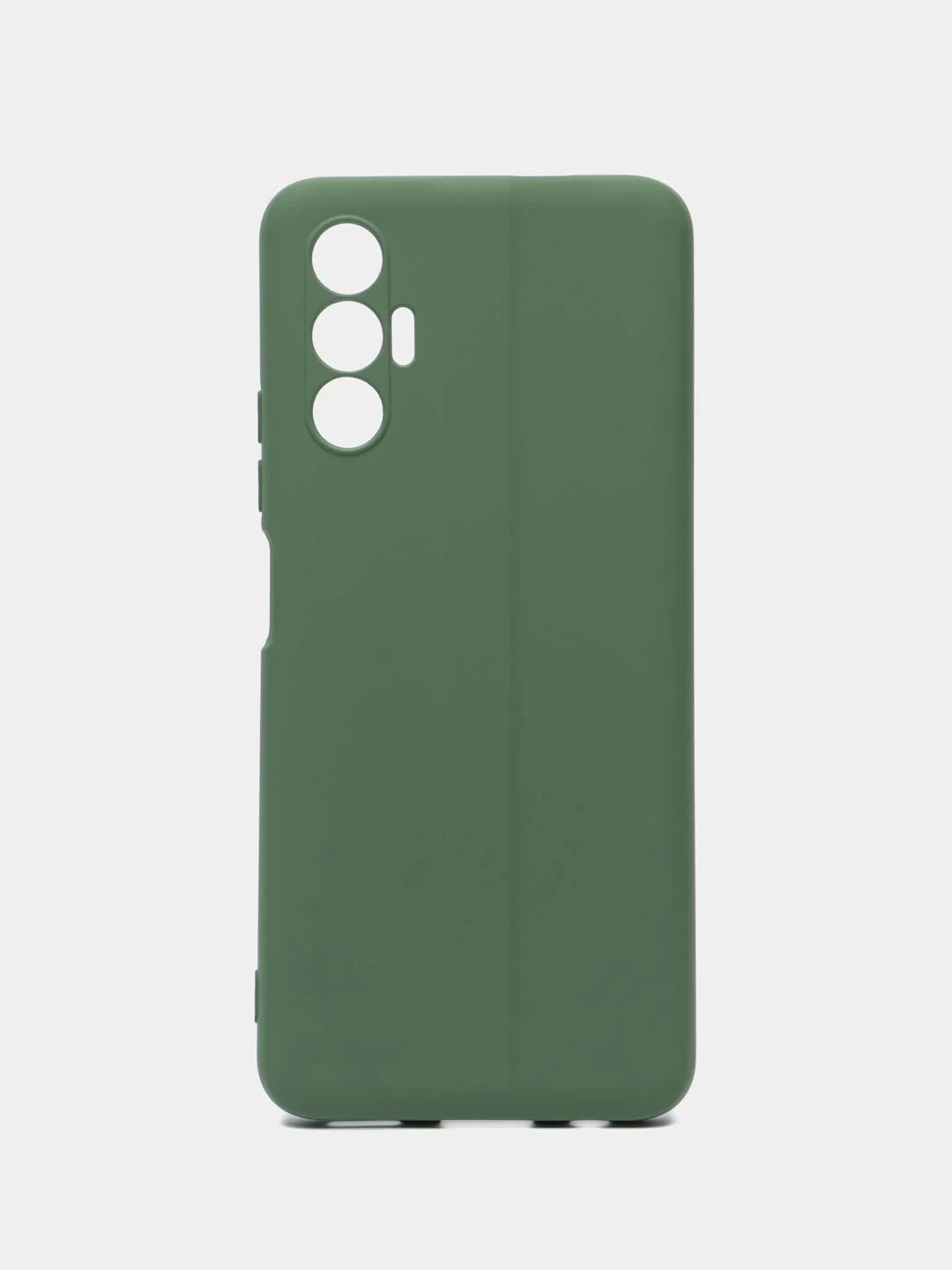 Зелёный хаки чехол Tecno Pova 3 силиконовый