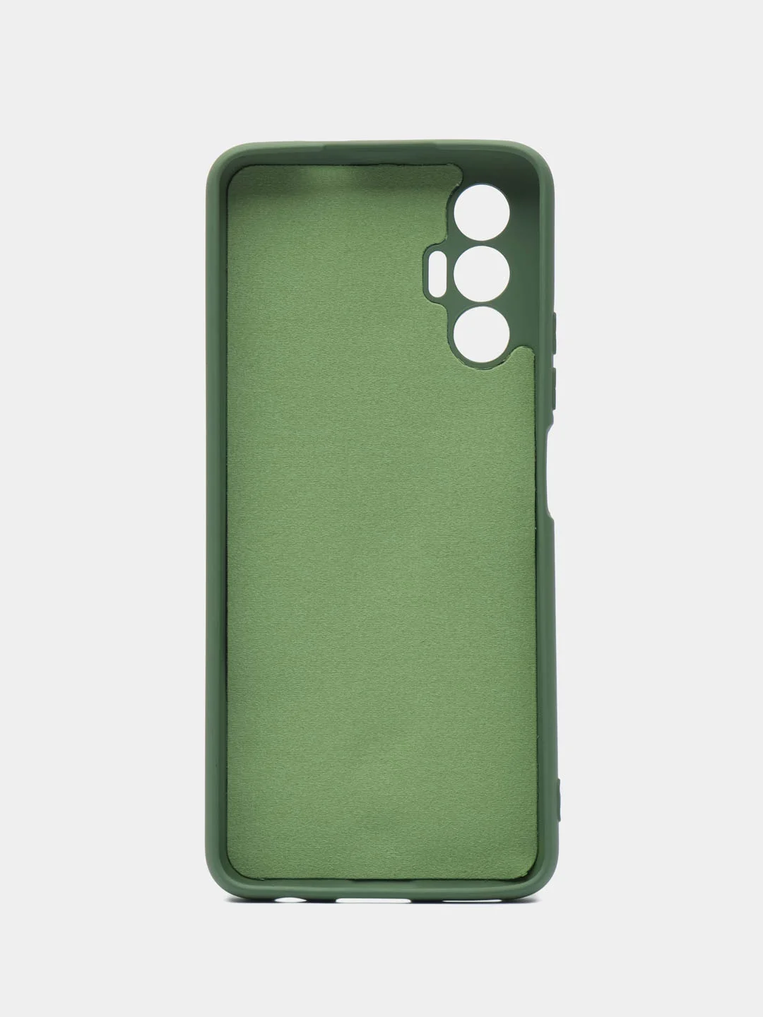 Зелёный хаки чехол Tecno Pova 3 силиконовый