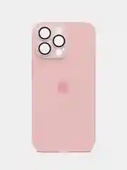 Розовый чехол на айфон 13, 14, 15 16 Pro Max Plus, стеклянный, MagSafe с защитой камеры для iPhone