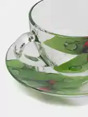 Зеленый чайный набор стекло на 2 персоны