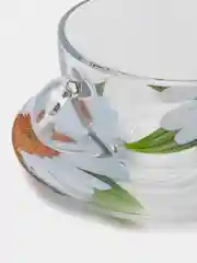 Белый чайный набор стекло на 2 персоны