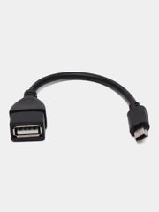 USB кабель OTG mini USB на USB