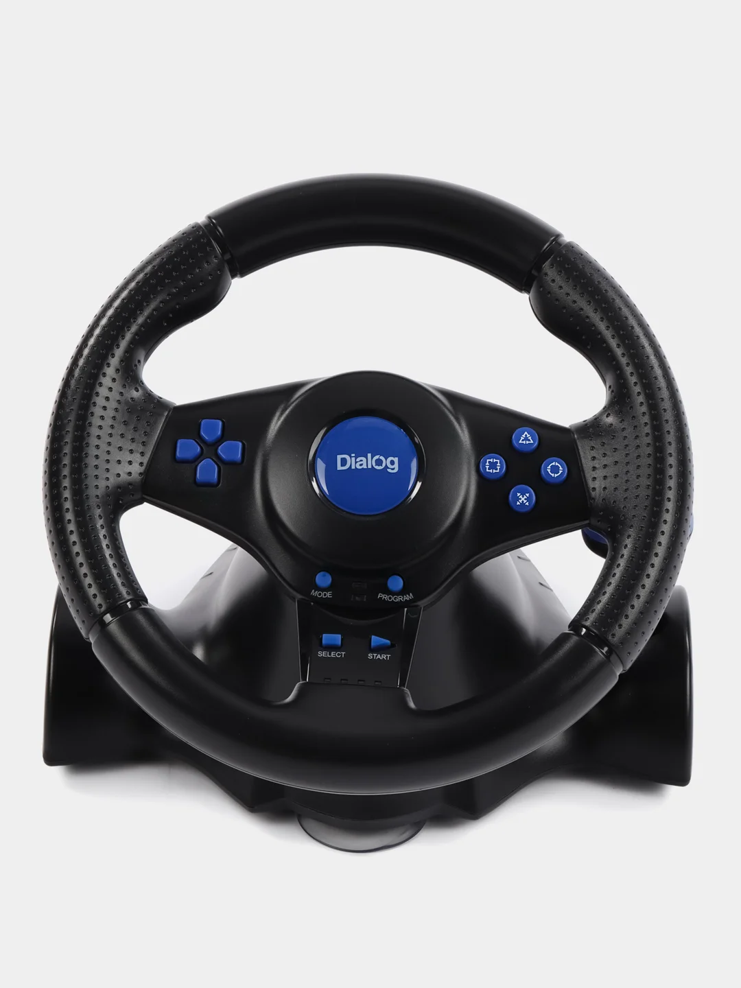 Синий игровой руль GW-130VR Dialog Fast Drive - 2 педали, рычаг ПП, PC USB