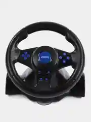 Синий игровой руль GW-130VR Dialog Fast Drive - 2 педали, рычаг ПП, PC USB