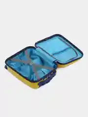 Лимонный детский чемодан на колесах, пластиковый,ручная кладь