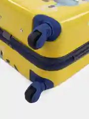 Лимонный детский чемодан на колесах, пластиковый,ручная кладь
