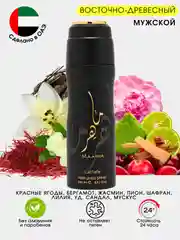 Тёмно-коричневый дезодорант мужской, парфюмированный спрей, 200 мл