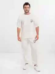 Белый спортивный костюм, мужской