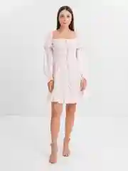 Белый платье женское шифоновое с завязками